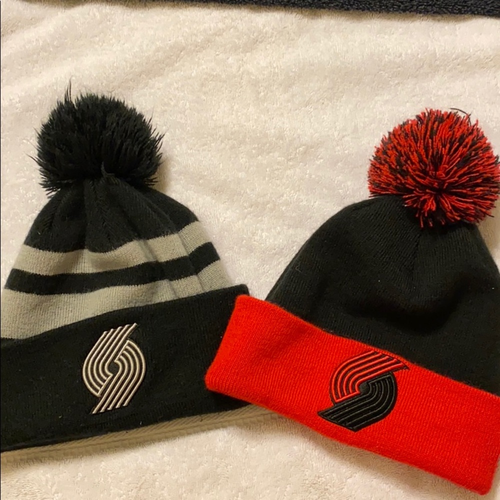 NICE Pair NBA Portland Trailblazers New Era Hats